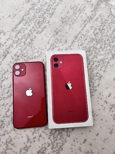 IPhone 11, 128 ГБ, Красный, Чехол, Коробка, 77 %