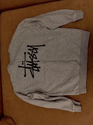 футболка stussy: Толстовка Stussy M - Классический крой без капюшона, круглая — 2