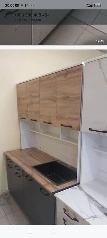 кухонный гарнитур хайтек: Кухонный гарнитур, Новый, цвет - Белый, Бесплатная доставка — 3