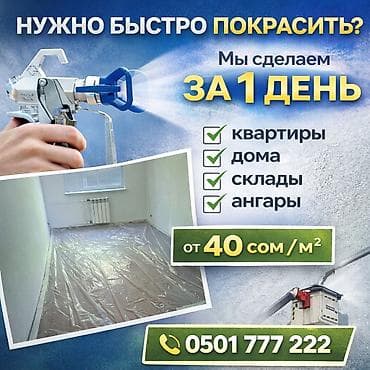 Профессиональная Покраска Подбор красок и консультация Стаж Опыт 17лет