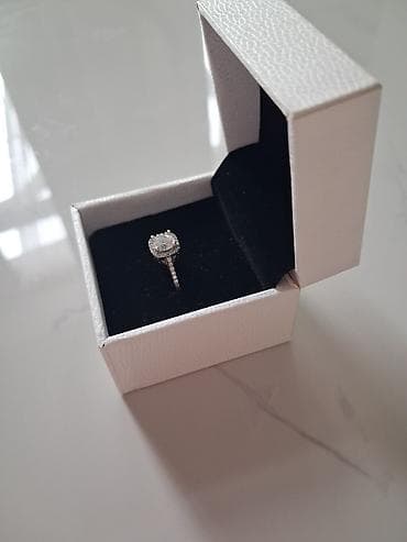 pandora оригинал: Кольцо, Коктейльное, Женские, Фианит, Б/у — 6