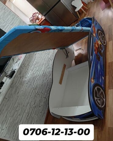 двухъярусные кровати детский: Детская односпальная кровать, Новый, Для мальчика, С матрасом, ДСП, Самовывоз, Бесплатная доставка, Платная доставка — 4