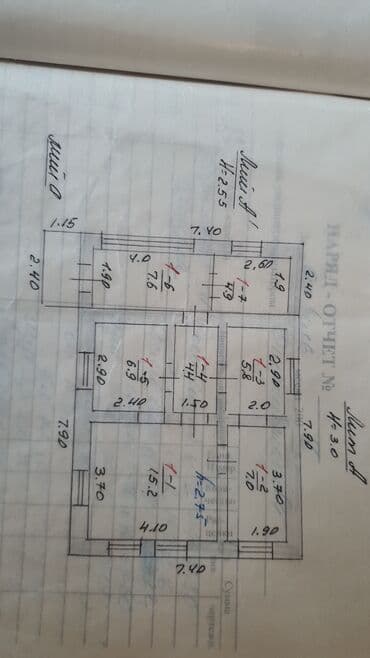 Үйдү ижарага алам: Үй, 70 кв. м, 3 бөлмө, Менчик ээси, Эски ремонт — 2