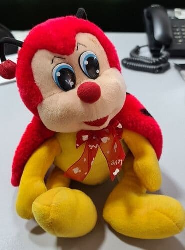 развивающая божья коровка: Мягкая игрушка "Божья коровка". Высота 30 см, б/у — 3