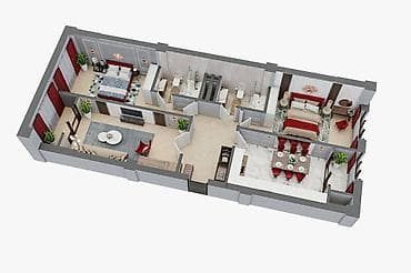 discovery studio: 3 комнаты, 100 м², Технопарк Элитка, 11 этаж, ПСО (под самоотделку) — 2