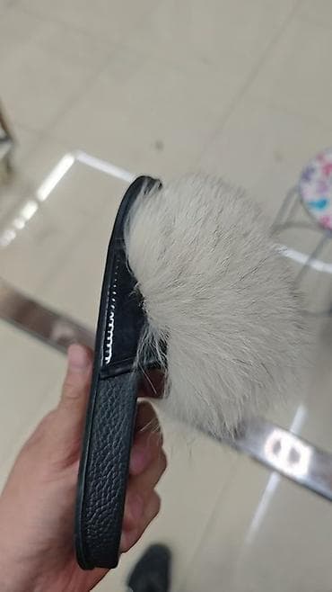 Домашние тапочки, 35.5, 36, 36.5, Новый, цвет - Серый