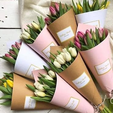 Декор и интерьер: Свежие, крупные, яркие голландские тюльпаны — идеальный подарок для — 3