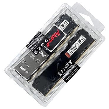 оперативная память corsair: Оперативная память (RAM) для ПК, Б/у, Kingston Fury, 16 ГБ, DDR4, 2666 МГц — 3