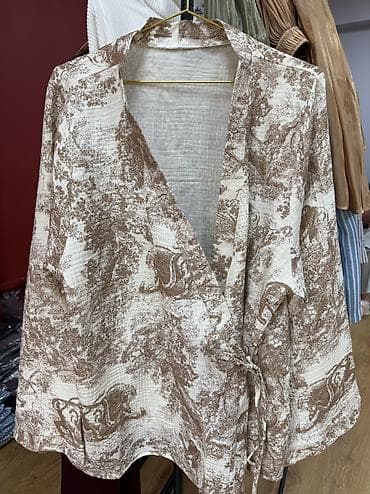 пижамы: Женский комплект из легкого муслина размер стандарт подойдёт 42-52 — 2