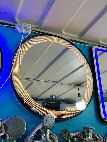 led matrix panel: Круглое зеркальное панно с LED‑подсветкой и встроенными функциями — — 1