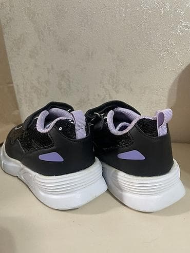 Детский мир: Кроссовки VTY для детей - Цвет: черный с лавандовыми акцентами и — 4