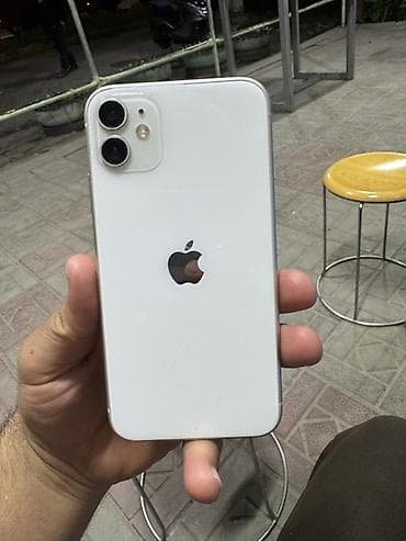 poco pro: IPhone 11, Б/у, 64 ГБ, Белый, Чехол, 65 % — 1