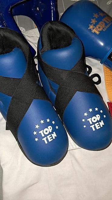 тейквондо: Комплект экипировки для тхэквондо/кикбоксинга: - Перчатки Top Ten — 1