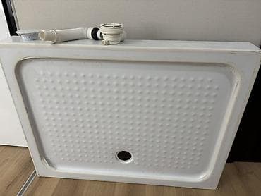 круговой: Душевой поддон прямоугольный с комплектом слива. 90x120 новый — 1