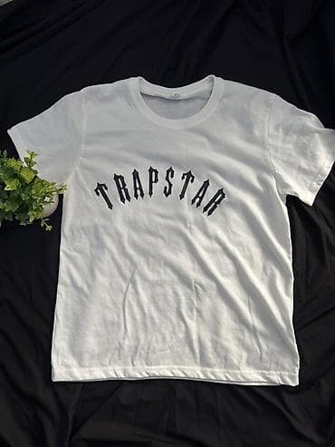 glo: Футболка Trapstar, белая, унисекс. - Материал: мягкий хлопок — 1
