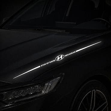 Светоотражающая автомобильная наклейка на крыло/капот с логотипом