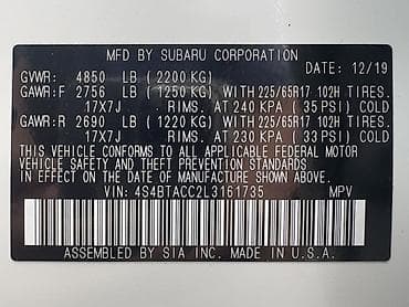 Subaru Outback: 2020 г., 2.5 л, Вариатор, Бензин, Кроссовер — 4