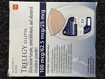 Мед. товарлар: Trelegy Ellipta 100/62.5/25 mcg Продаю оригинальный ингалятор Trelegy — 1