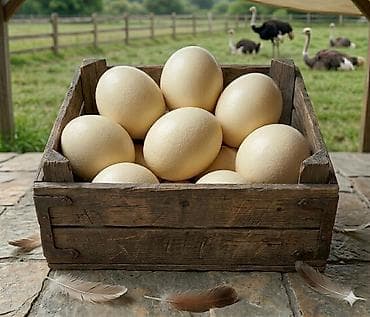 Молочные продукты и яйца: Страусиные яйца МЕСТО НАХОЖДЕНИЯ ОШ НООКАТ МОЖЕМ ОТПРАВИТЬ В БИШКЕК — 2