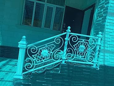 перила железные: Готовые перила, Материал: Кованное железо, Для лестницы — 2