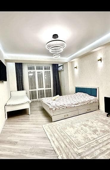 Квартиры: 1 комната, Люкс, элитка, Дордой Плаза ТРЦ, Телевизор, Банные принадлежности, Бронь — 1