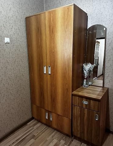 Мебельные гарнитуры: Гарнитур для прихожей, Б/у, Шкаф, ДСП, Самовывоз, цвет - Коричневый — 4