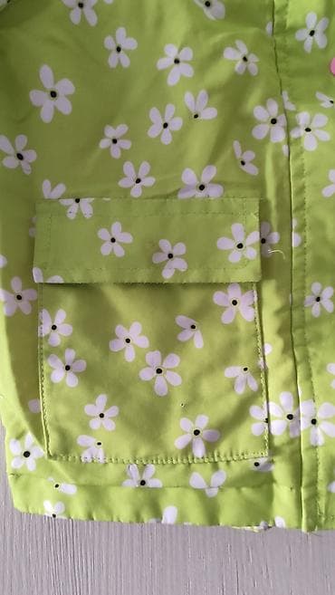 плащовка: Детская демисезонная куртка с капюшоном - Яркий салатовый цвет с — 7