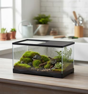 рыбки для аквариум: Продаю аквариум для черепах. Состояние — новый. В комплекте отдаю корм — 1