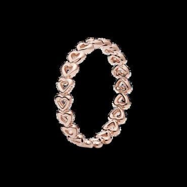 свадебные платья для покрытых: Изящное кольцо из нержавеющей стали с дизайном в виде сердечек по — 4