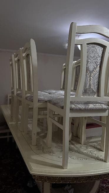 coffee table: Стол и стул для зала, цвет - Бежевый — 3