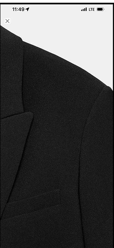 Пиджаки, жакеты: Женский черный жакет от Zara - Классический крой с широкой линией — 3