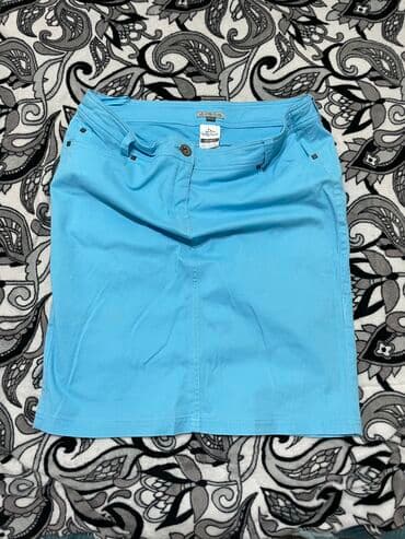 срочно продаю в связи с переездом: Юбки ! Шорты! Туники ! Юбки из эко кожи джинсовые (размер S,XS,M,L ) — 6