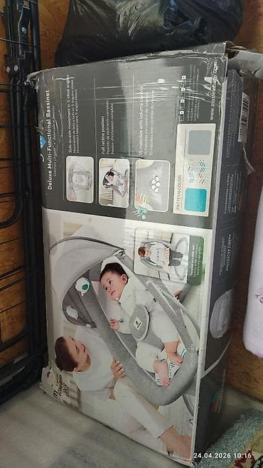 няня камера: Электрокачеля-колыбель для малышей 0–3 лет ПОЧТИ НОВЫЙ!! 1-2 РАЗА — 4