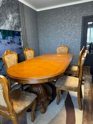 столы и стулья на: Стол и стул для зала, Б/у, Самовывоз, цвет - Коричневый — 6