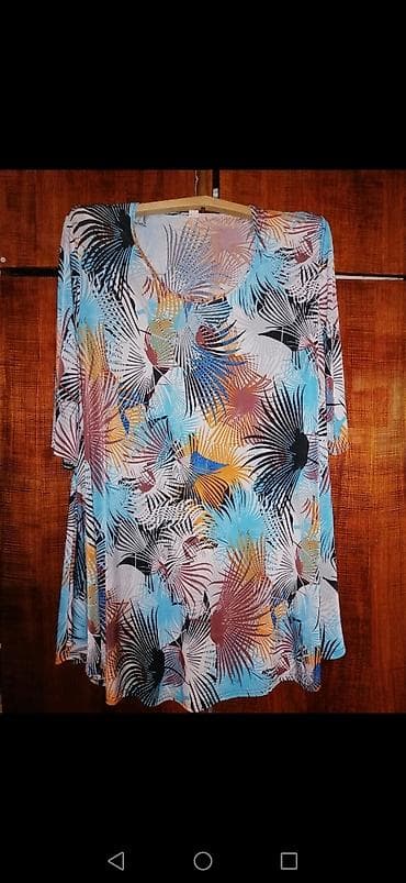 женские блузки туники: Блузки, туники, двойки, кофточки разные на любой вкус и цвет. б/у — 9