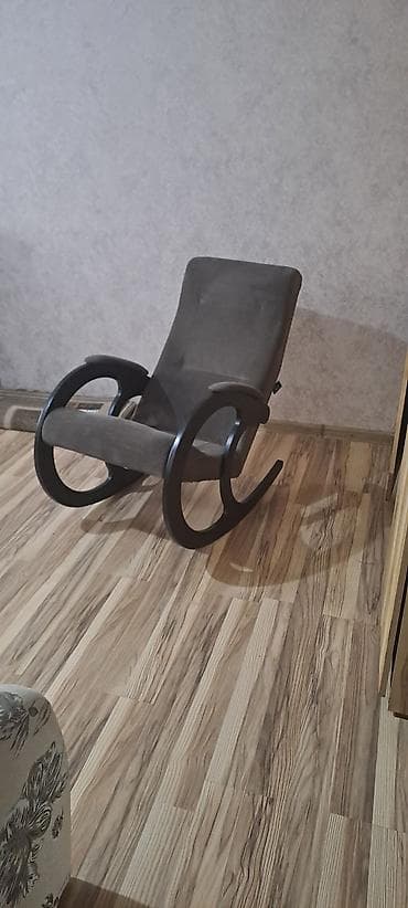 Кресла-качалка, цвет - Серый