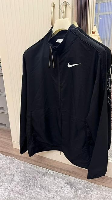 китель для повара: Мужской спортивный костюм Nike (верх + брюки), цвет черный. Тонкий — 3