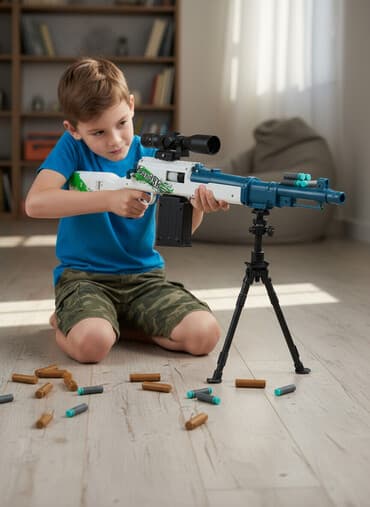 аренда генератора: Игрушечная снайперская винтовка для стрельбы мягкими пено­пластовыми — 2