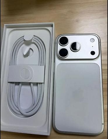 IPhone 17 Pro, 256 ГБ, Серебристый, Кабель, 100 %