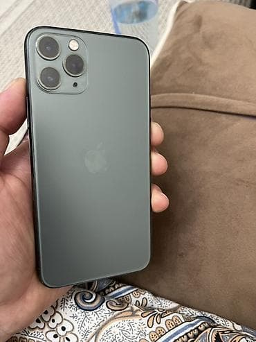 i7 6700: IPhone 11 Pro, Б/у, 64 ГБ, Matte Midnight Green, Чехол, 89 % — 3