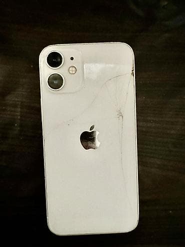 Техника и электроника: IPhone 12 mini, Б/у, 128 ГБ, Белый — 2