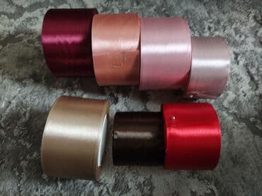 Лента атласная 120 сом/рулон В наличии только те цвета, что на фото at lalafo.kg Лента атласная 120 сом/рулон В наличии только те цвета, что на фото