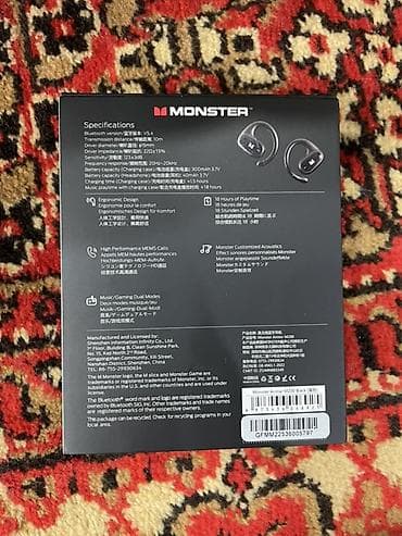 games: Monster Airstar M200 — беспроводные игровые наушники с заушным — 4