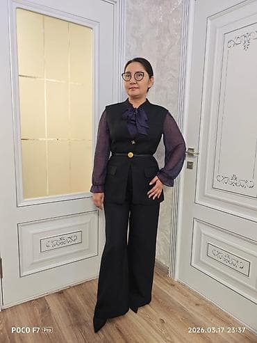 Спецодежда: Женский костюм-двойка с жилетом и широкими брюками - Комплектация — 3