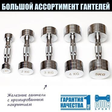Гантели хромированные, гантели неопреновые, гантели резиновые at lalafo.kg Гантели хромированные, гантели неопреновые, гантели резиновые