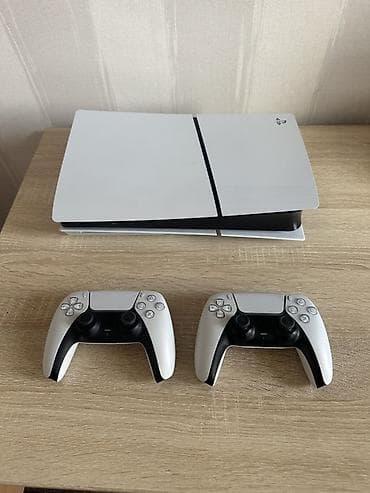 пс5 диски: PlayStation 5 slim (версия с дисководом) + 2 геймпада DualSense — 2