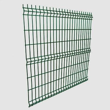 Каменные заборы: Секция 3D-забора из сварной металлической сетки - Тип: панельная — 1