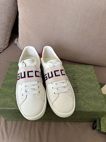 сколько стоят кроссовки: Кроссовки, 39, Gucci, Новый, цвет - Белый, Самовывоз, Платная доставка — 3