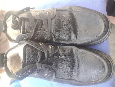 зимные берцы: Зимние мужские ботинки (2 пары) 1) Черные кожаные ботинки-дутики на — 4