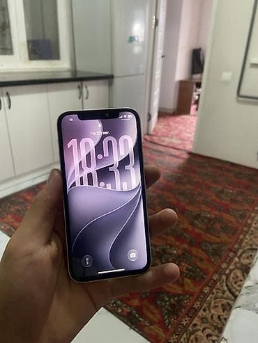 game stik: IPhone 12, Б/у, 128 ГБ, Белый, Защитное стекло, Чехол, 91 % — 1